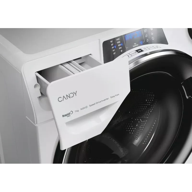 Candy RapidÓ PRO RP4 476BWMBC/1-S washing machine Front-load 7 kg 1400 RPM White
