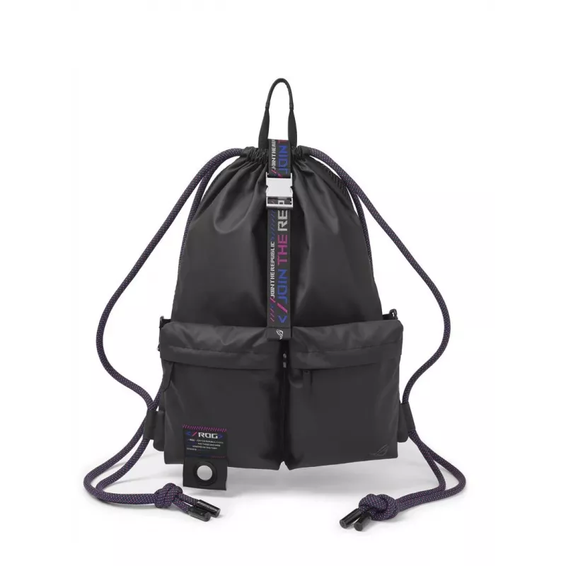 Backpack ASUS BD3700 ROG SLASH Multi-use Drawstring Bag Black 810g