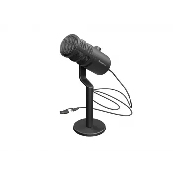 Wired PC microphone GENESIS Radium 350D — USB Type-A/Type-C, -48 dB sensitivity, 16–14000 Hz, 2.5 m cable, black