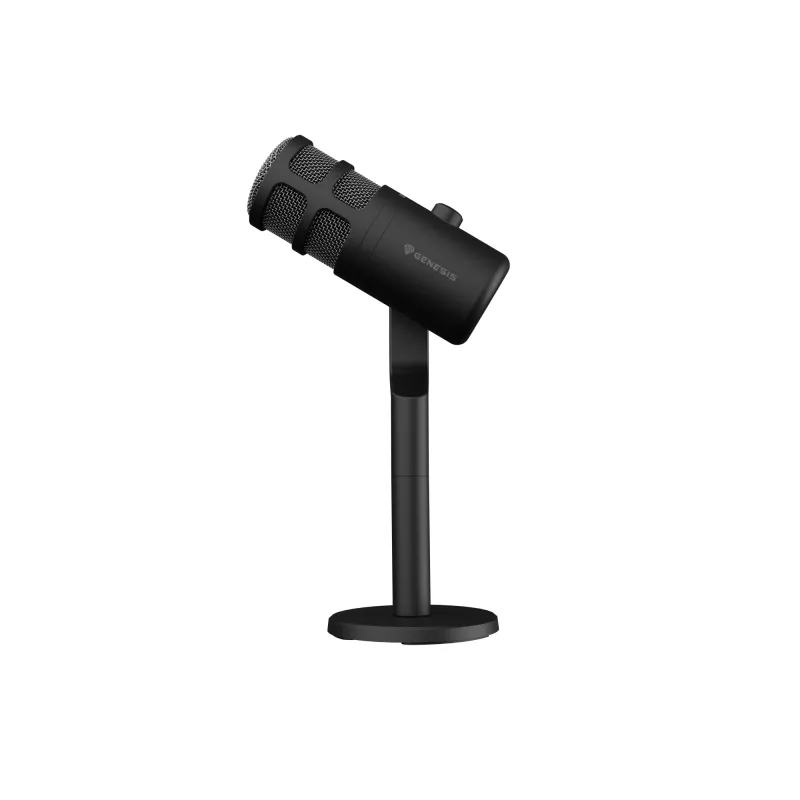 Wired PC microphone GENESIS Radium 350D — USB Type-A/Type-C, -48 dB sensitivity, 16–14000 Hz, 2.5 m cable, black