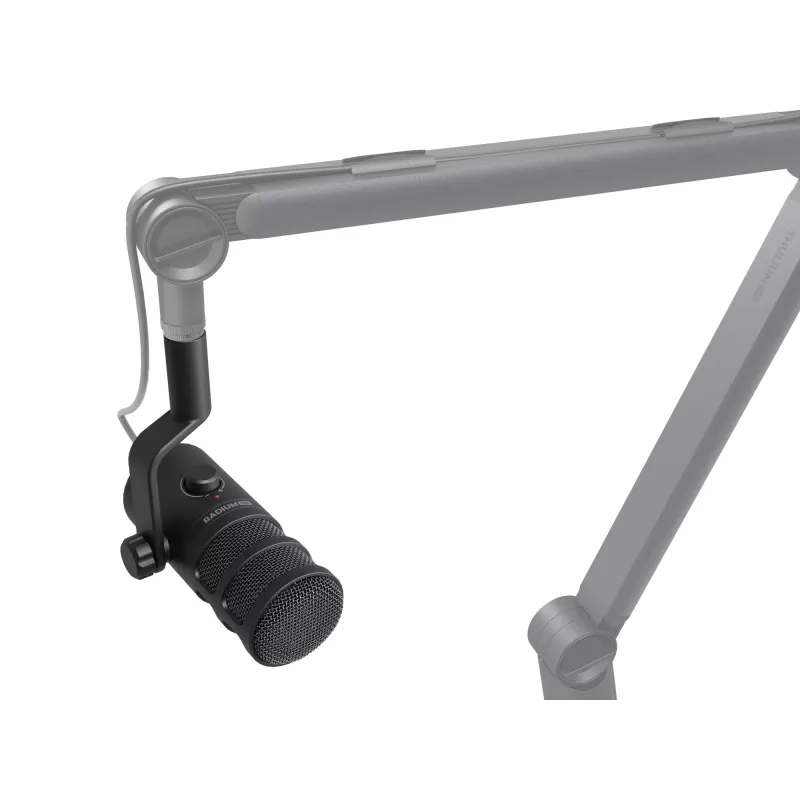 Wired PC microphone GENESIS Radium 350D — USB Type-A/Type-C, -48 dB sensitivity, 16–14000 Hz, 2.5 m cable, black