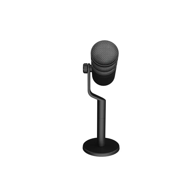 Wired PC microphone GENESIS Radium 350D — USB Type-A/Type-C, -48 dB sensitivity, 16–14000 Hz, 2.5 m cable, black