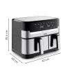 Tefal Dual Easy Fry & Grill EY905D Double 8.3 L Stand-alone 2700 W Hot air fryer Stainless steel