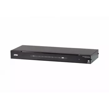 ATEN 8 Port True 4K HDMI Splitter, HDMI, 8x HDMI, 4096 x 2160 pixels, Black, Metal, 4K Ultra HD