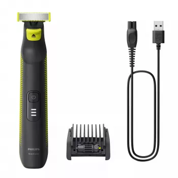 Shaver Philips OneBlade Pro Face and Body QP6506/15 5-in-1 Adjustable comb Wet and Dry use LED display