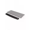 Wrist rest Port Designs 900718 — gel/silicone/rubber/polyester, 400×60×20 mm, black