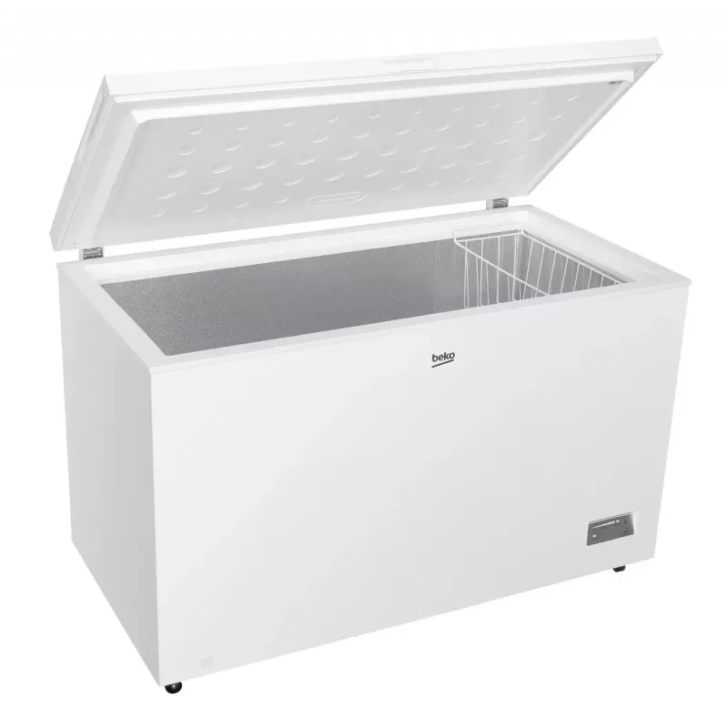 Chest freezer BEKO CF380EWN — 371 L, inverter compressor, E class, white