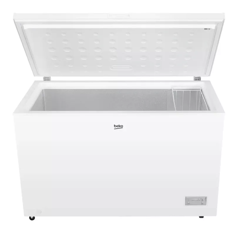 Chest freezer BEKO CF380EWN — 371 L, inverter compressor, E class, white