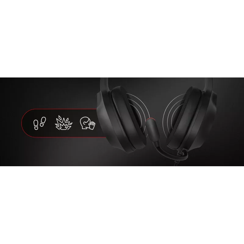 GENESIS NEON 213, Wired, Calls/Music, 20 - 20000 Hz, 302 g, Headset, Black