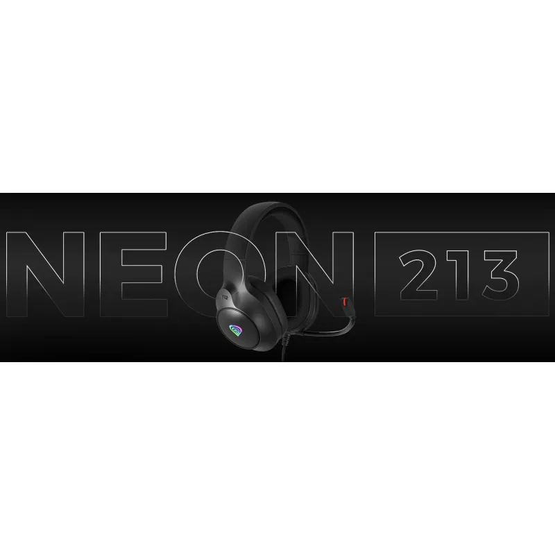 GENESIS NEON 213, Wired, Calls/Music, 20 - 20000 Hz, 302 g, Headset, Black