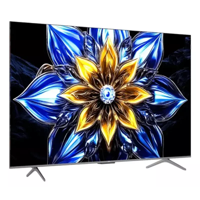 TV TCL 55T8C 55 inch QLED 4K Ultra HD, HDR10, Google TV, 144Hz, Direct-LED, 4×HDMI 2.1, Bluetooth/Wi‑Fi, Metallic