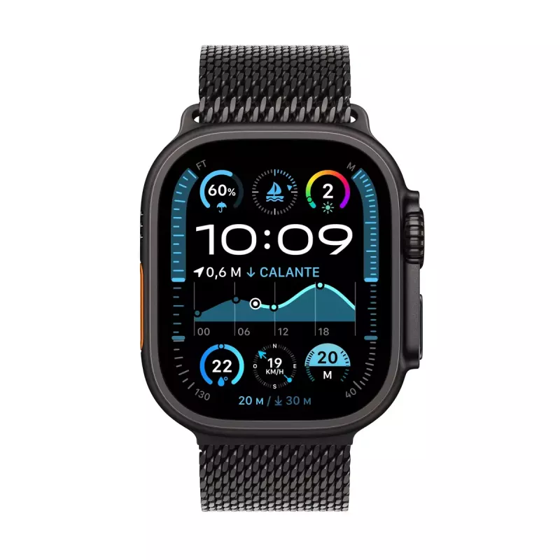 Smartwatch Apple Watch Ultra 2 GPS + Cellular 49mm Black Titanium Case with Black Titanium Milanese Loop - M