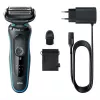 Foil shaver BRAUN Series 5 51-M1000s — 3-head, Wet & Dry, Li‑Ion built-in battery, Fast charge, Black/Blue