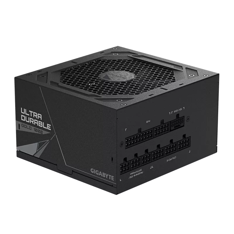 GIGABYTE UD1000GM PG5 V2 Power Supply Unit- PCIe Gen 5.1, 80 PLUS Gold, Fully Modular Design, 120mm Fan, ATX 3.1 compatible, EU Plug
