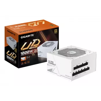 Power supply unit GIGABYTE UD1000GM PG5 V2 1000W ATX 3.1 Fully‑Modular 80 PLUS Gold White