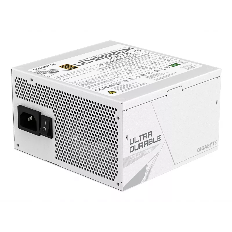 Power supply unit GIGABYTE UD1000GM PG5 V2 1000W ATX 3.1 Fully‑Modular 80 PLUS Gold White