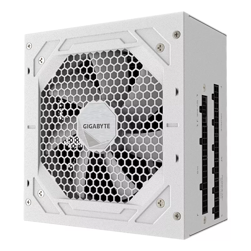 Power supply GIGABYTE UD750GM PG5 V2 750W ATX 3.1, 80 PLUS Gold, fully-modular, 8 SATA, 4x (6+2) PCIe, 2x EPS, white