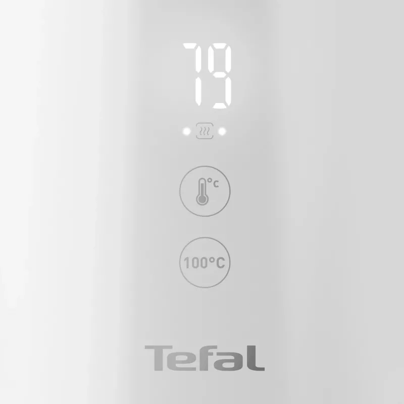 Electric kettle Tefal KO6931, 1.5 L, 1800 W, white, 5 temp settings, keep-warm 30 min