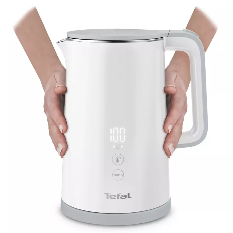 Electric kettle Tefal KO6931, 1.5 L, 1800 W, white, 5 temp settings, keep-warm 30 min