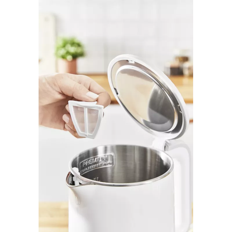 Electric kettle Tefal KO6931, 1.5 L, 1800 W, white, 5 temp settings, keep-warm 30 min