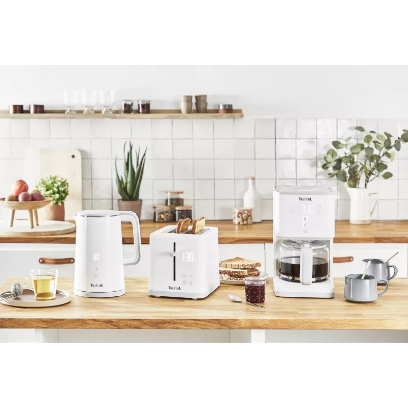 Electric kettle Tefal KO6931, 1.5 L, 1800 W, white, 5 temp settings, keep-warm 30 min