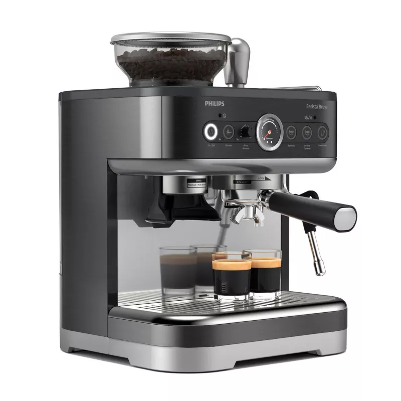 Philips Barista Brew PSA3218/10 Espresso Machine with Cappuccinatore, Black