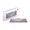 MSI FORGE GK600 TKL WIRELESS VIOLET keyboard Gaming USB + Bluetooth QWERTY UK English Pink, Violet, White