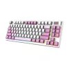 MSI FORGE GK600 TKL WIRELESS VIOLET keyboard Gaming USB + Bluetooth QWERTY UK English Pink, Violet, White