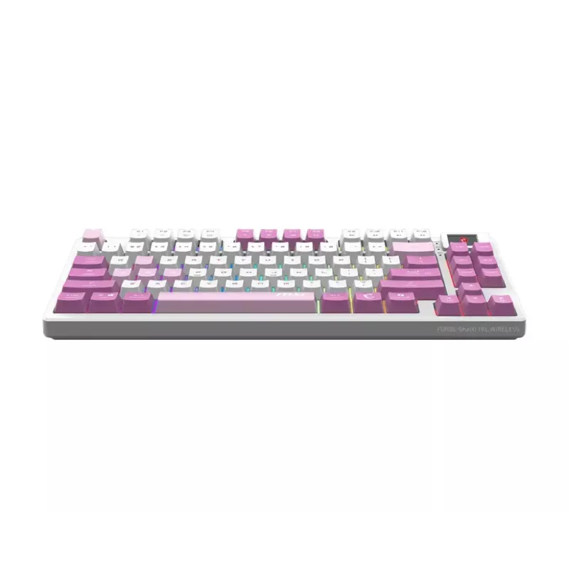 MSI FORGE GK600 TKL WIRELESS VIOLET keyboard Gaming USB + Bluetooth QWERTY UK English Pink, Violet, White