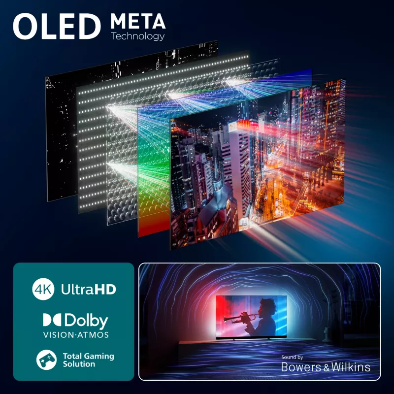 Television Philips 77OLED910/12 77 inch 4K Ultra HD OLED 3840 x 2160