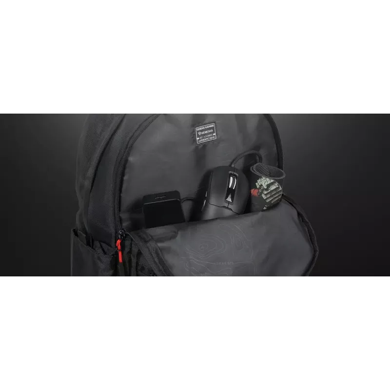 Gaming backpack Genesis GENESIS Palladium 200 — Black, polyester, 140×280×400 mm