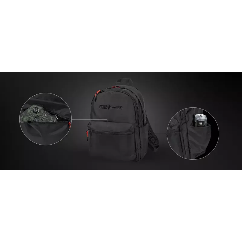 Gaming backpack Genesis GENESIS Palladium 200 — Black, polyester, 140×280×400 mm