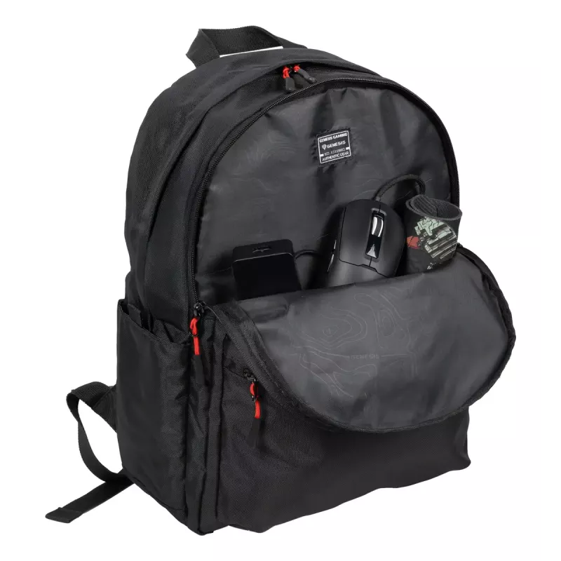 Gaming backpack Genesis GENESIS Palladium 200 — Black, polyester, 140×280×400 mm