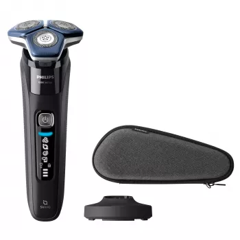 Electric rotation shaver Philips Series 7000 S7886/35 — 3 heads, Wet & Dry, Li-Ion battery, 60 min run time, Black