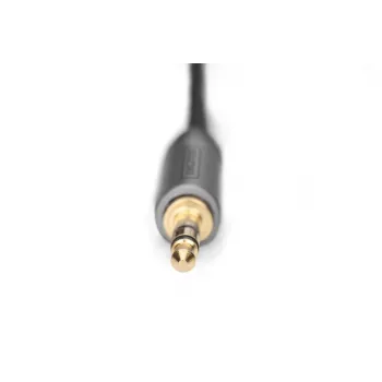 Audio adapter cable Digitus DB-510330-010-S 3.5 mm to RCA 1m Black