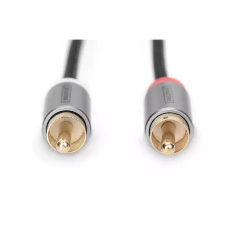 Audio adapter cable Digitus DB-510330-010-S 3.5 mm to RCA 1m Black
