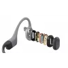 Headset Shokz OpenSwim Pro — open-ear bone conduction wireless headset, IP68 waterproof, Bluetooth 5.4, 32 GB, 9 h playback, grey