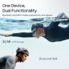 Headset Shokz OpenSwim Pro — open-ear bone conduction wireless headset, IP68 waterproof, Bluetooth 5.4, 32 GB, 9 h playback, grey