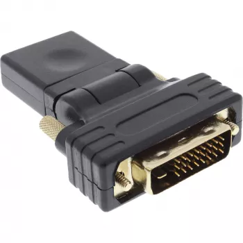InLine HDMI to DVI Adapter HDMI female / DVI male flexible gold plated 4K2K
