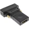 InLine HDMI to DVI Adapter HDMI female / DVI male flexible gold plated 4K2K