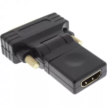 InLine HDMI to DVI Adapter HDMI female / DVI male flexible gold plated 4K2K