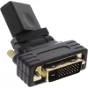InLine HDMI to DVI Adapter HDMI female / DVI male flexible gold plated 4K2K