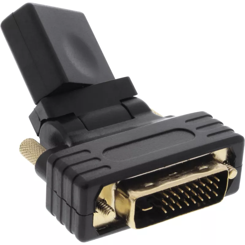 InLine HDMI to DVI Adapter HDMI female / DVI male flexible gold plated 4K2K