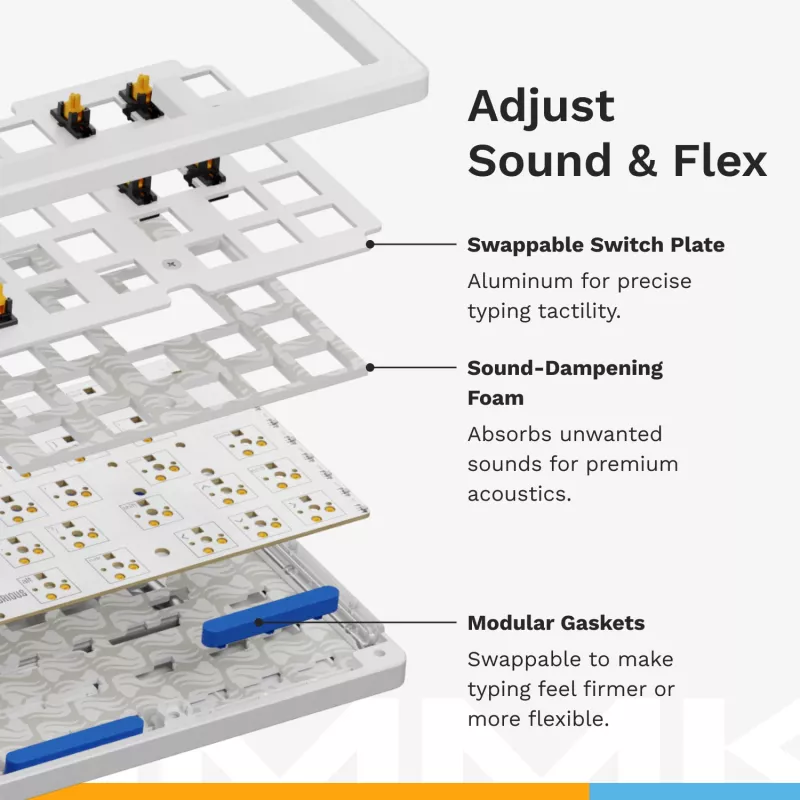 Mechanical Full-size (100%) Wired Keyboard GLORIOUS GMMK 3 HE — White, USB, QWERTY, RGB