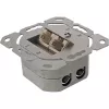 Wall outlet box InLine Cat.6 2x RJ45 horizontal — surface or flush mount