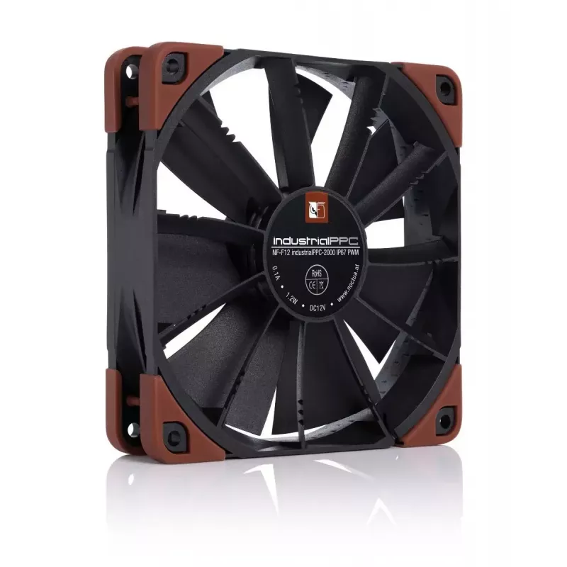 Fan Noctua NF-F12 INDUSTRIALPPC-2000 12 cm 450-2000 RPM Black Brown