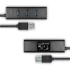 Axagon HUE-S2BP 4x USB 3.0 CHARGING hub w. 1.2m cable incl. AC adapter