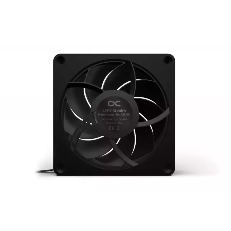 Fan Alphacool Apex Stealth Metall 12 cm Black 400-3000 RPM 30-49.9 dB