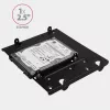 Axagon RHD-435 bracket for 4x 2.5 inch or 2x 2.5 inch HDD/SSD & 1x 3.5 inch HDD into 5.25 inch bay, metal