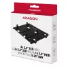 Axagon RHD-435 bracket for 4x 2.5 inch or 2x 2.5 inch HDD/SSD & 1x 3.5 inch HDD into 5.25 inch bay, metal